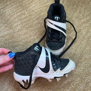 Nike Kids Black and White Athletic Shoes